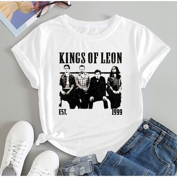 Rochiche P Other - Kings Of Leon T-Shirt Est 1999 Music Band Fan Retro Gift Graphic Tee